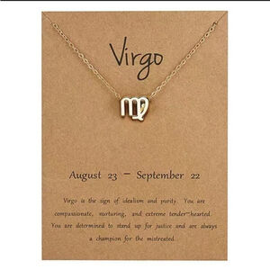 New Gold Astrology Constellation Necklace Virgo